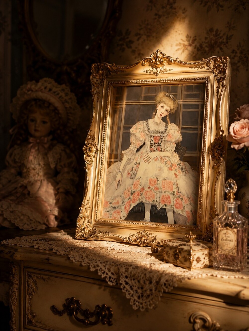 🔥Porcelain Doll 8x10 Print Victorian Romantic Cottagecore Vintage Home Decor